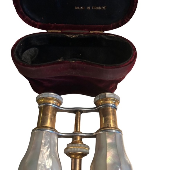 Tiffany & Co Antique Rare And Exquisite Opera Binoculars and Case MOP - Picture 3 of 8